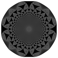 Configuration obtenue après l'ajout d'environ 1 milliard de grains à l'origine.