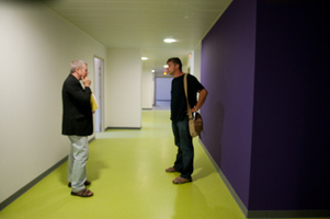 Le couloir très "flashy"