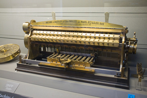 Machine arithmétique à multiplication direct de Léon Bollée, 1889