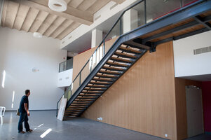 Le grand Hall, qui sera utilisé lors de réceptions, colloques, conférences